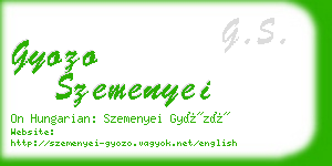 gyozo szemenyei business card